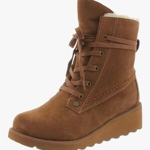 Bearpaw Krista Women's Brown Lace-Up Ankle Boots